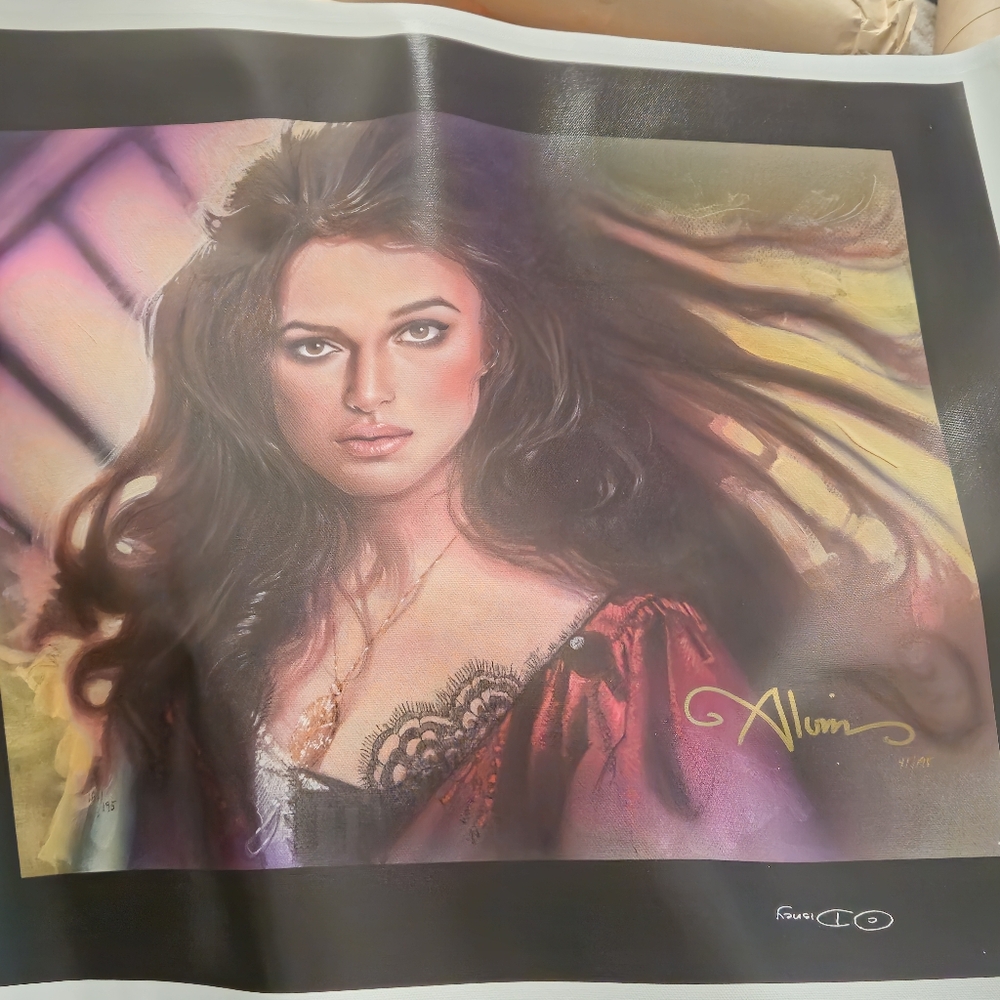Elizabeth Swan Disney signed Art